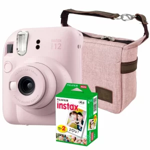 Instax mini 12+pack de 20 fotos+ estuche